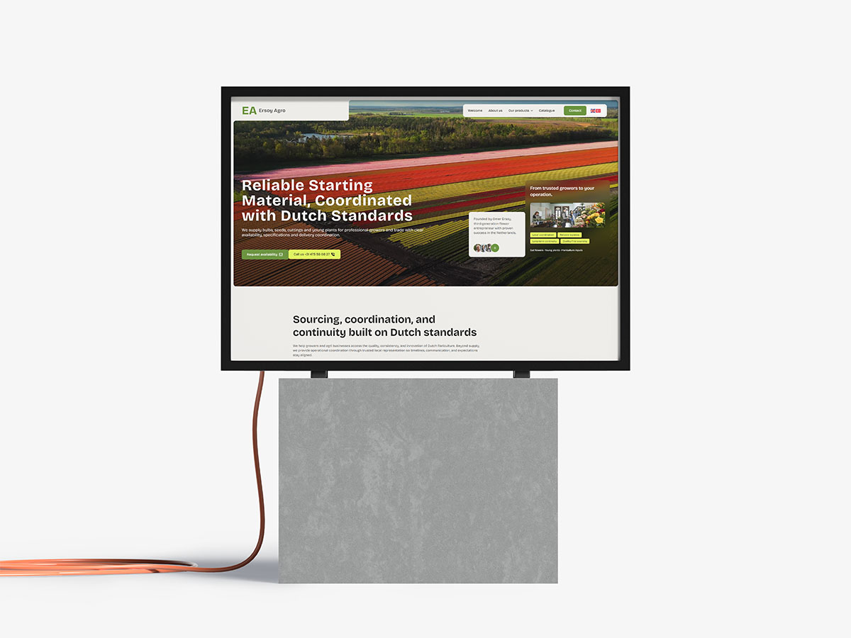 Gerealiseerde website: Ersoy Agro Group